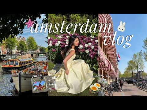 my first time in netherlands 🌷 slice of life, tulip garden, nijntje, girls trip & trying dutch food