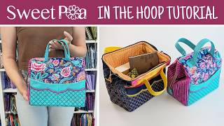 Celebrity Utility Tote + Wire Frame Tutorial | Sweet Pea Bag Sew Along Profile
