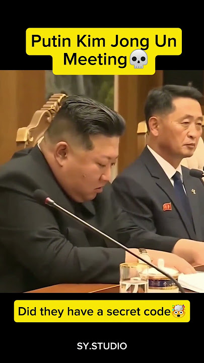 Putin KimJungUn secret​ code meeting?? 💀 #russia #northkorea