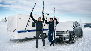 Are we mad? Camping in Norway in minus 26 using only energy from an electric car