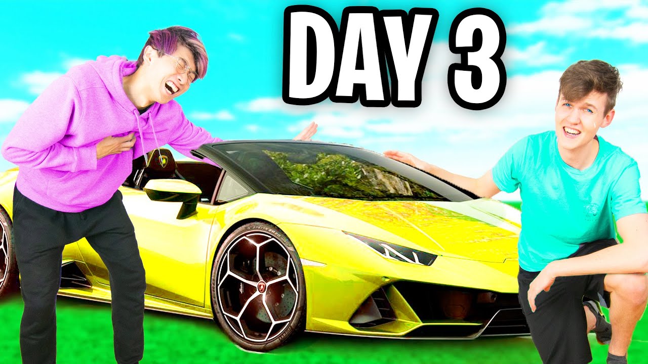 Lankybox Last To Leave Lamborghini Keeps It Challenge Craziest 