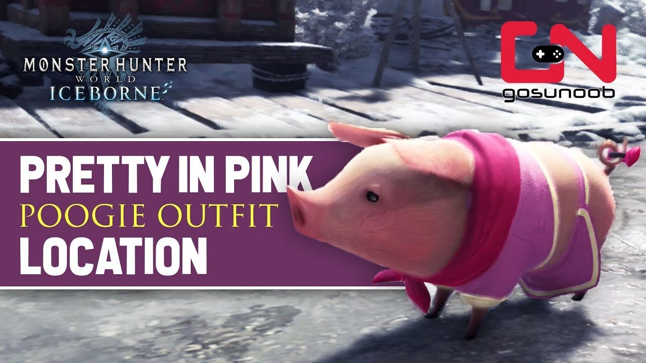 MHW Iceborne - Pretty in Pink - Poogie Outfit Location - How to Bring Poogie  to Seliana - YouTube