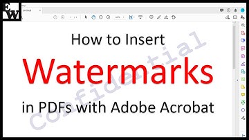 How to Insert Watermarks in PDFs with Adobe Acrobat (Older Interface)