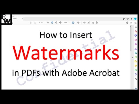 How to Edit Watermarks and Backgrounds in a PDF