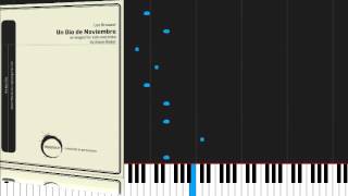 Video thumbnail of "How to play Un dia de Noviembre by Leo Brouwer on Piano Sheet Music"
