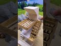 2-Floor Mini House Craft 🏠🏗️ Part 3#minihouse #tinyhouse #minibuild #shorts #satisfying