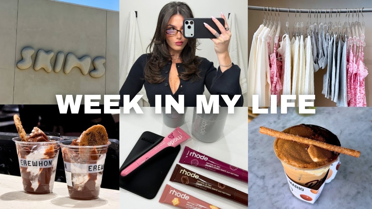 VLOG: rhode PR, Skims LA, мероприятия для влиятельных лиц, фавориты по уходу за кожей, новый маки...