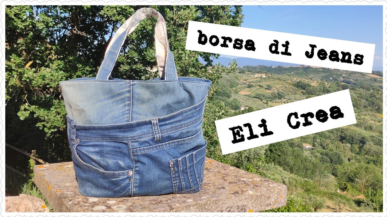 Borsa di jeans 2°parte oggi Creo con eli in diretta - YouTube