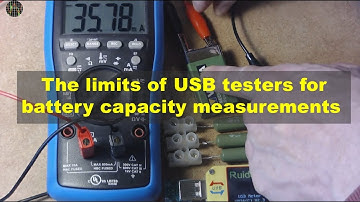 The limits of USB testers for battery capacity measurements