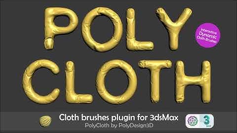 PolyCloth Plugin   Cloth brushes for 3dsMax
