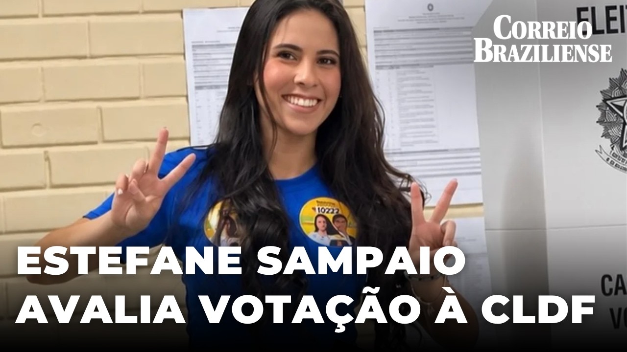 Estefane Sampaio, eleita deputada distrital, comenta resultado das urnas - 