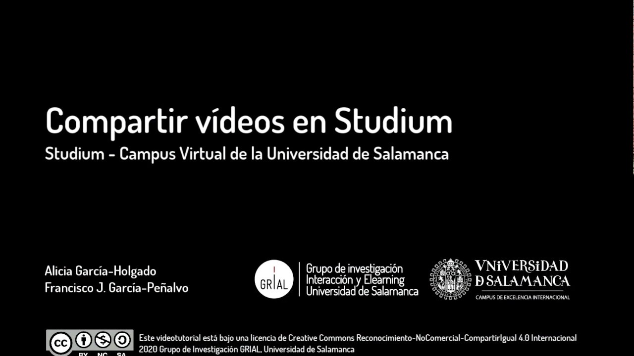 Compartir V deos En Studium El Campus Virtual De La USAL YouTube Compartir v deos en studium el campus virtual de la usal youtube