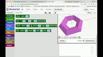 BPS Summer Coding Sampler Bonus Session (3D Modeling through Code)