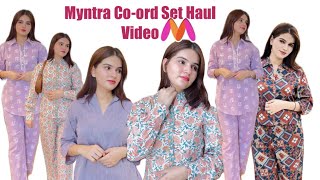 Myntra Haul Video/ Coord Set Haul/ Cotton Coords