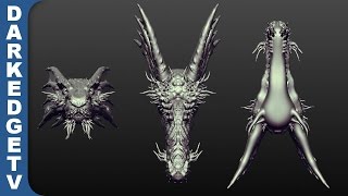 Playing with Sculptris #2 - Experimental Dragon Head