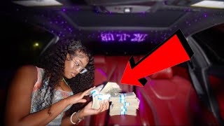LEAVING $10,000 IN FRONT OF MY TINDER DATE TO SEE IF SHE TAKES IT!