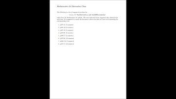 [Math 21] Disc 4.1 Antiderivatives and Antidifferentiation (Part 1 of 9)