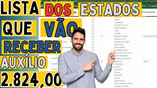 LISTA DOS ESTADOS REGIÃO NORTE QUE VAI RECBER AUXÍLIO EXTRAORDINÁRIO