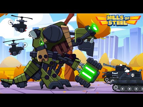ПЕРЕВОПЛОЩЕНИЕ БЕССМЕРТНОГО ТАНКА в МОНСТРА! Мультики про танки. Hills of steel tanks
