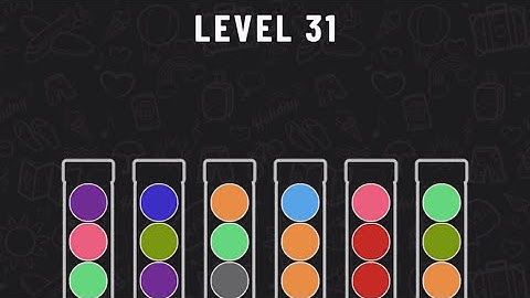 Ball Sort Puzzle Level 31 #ballsortpuzzle #ballsortpuzzlegameplay #puzzlegame #mobilegames