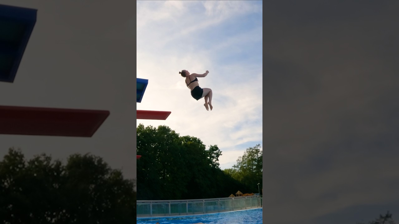 Meine FREUNDIN macht FREIBAD TRICKS nach💧