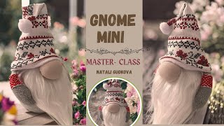 Gnome-  mini, step by steps master class, DIY handmade, easy tutorial
