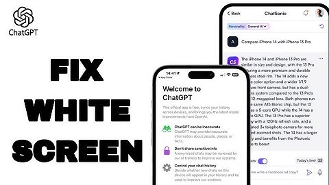 How To Fix And Solve White Screen On ChatGPT App | Easy Fix