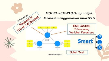 PLS SEM efek Mediasi / intervening dengan smartPLS - Uji Sobel untuk menilai pengaruh mediasi