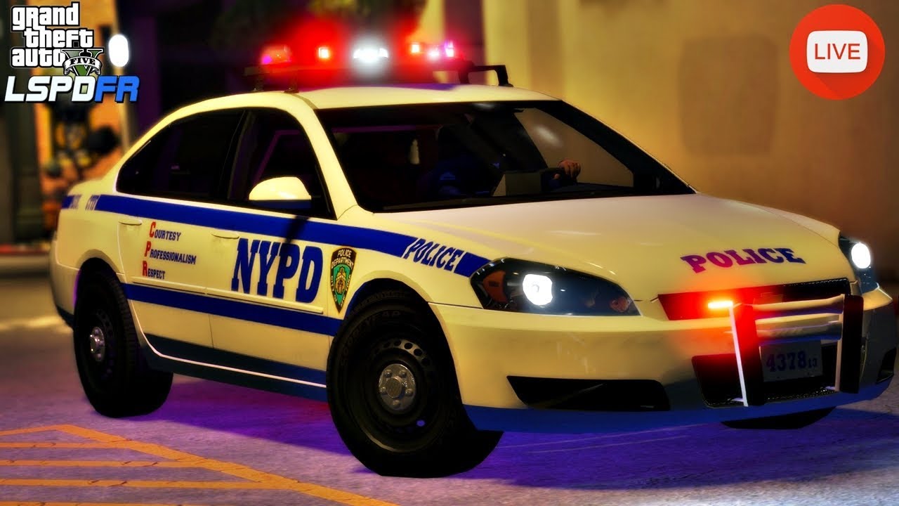 GTA 5 LSPDFR - New York Police Department - NYPD (LSPDFR LIVE STREAM ...