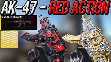 AK-47 RED ACTION BLUEPRINT WITH DIAMOND CAMO GAMEPLAY in CALL OF DUTY MOBILE | COD MOBILE | CODM