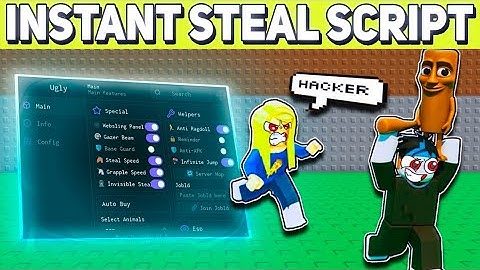 Steal a Brainrot SCRIPT HACK No Key with INVISIBLE STEAL, NOCLIP, ANTIHIT, SPEED BOOST + ANTI-KICK!