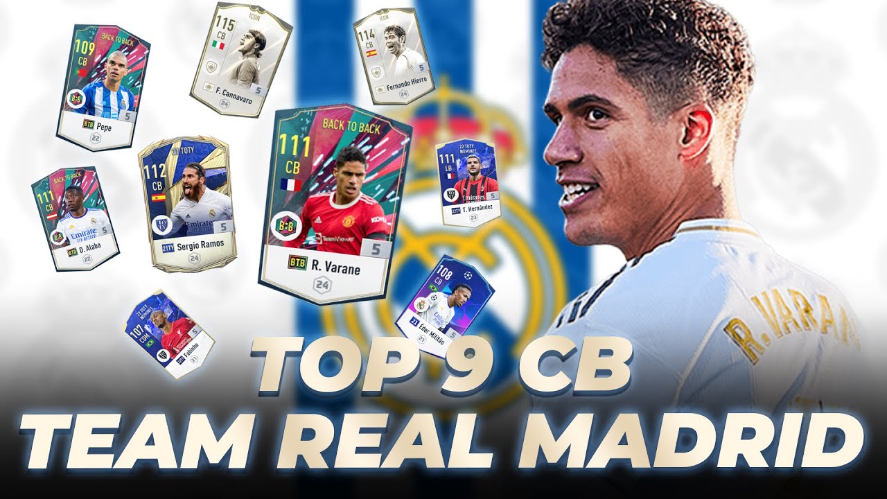 TOP 9 CB –  TRUNG VỆ ĐÁNG DÙNG NHẤT TEAM COLOR REAL MADRID | HCG NAM DƯƠNG