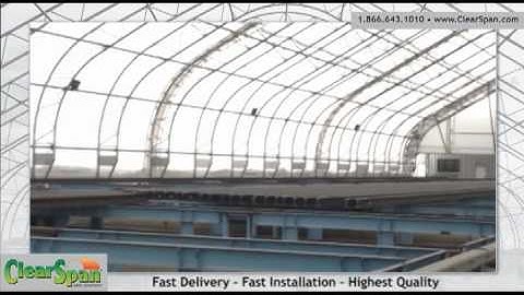 Manufacturing Facilty in a fabric tension building at Steel Dynamics, Inc. - ClearSpan