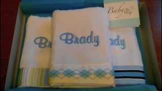 Personalized Burp Cloths--Baby Be Hip Offers Personalized Burp Cloths