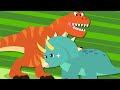 Three-Horned Dinosaur, Triceratops🦏| Kids Songs &amp; Nursery Rhymes | Dinosaur Songs | Lotty Friends