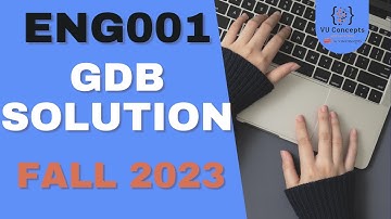 ENG001 GDB Solution 2023 | ENG001 GDB 2023