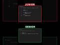 🎓 Junior vs Senior Python Dev: Code Comparison You Must See! 🔥 #CodingTips #PythonShorts #DeveloperL