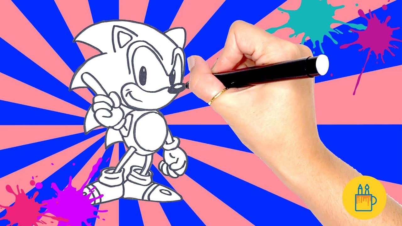 Como Desenhar e Colorir o Sonic 🎨 - YouTube