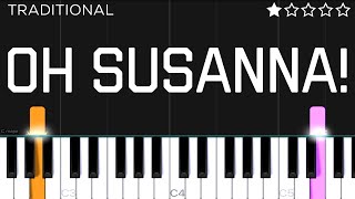 Traditional - Oh Susanna | EASY Piano Tutorial Resimi