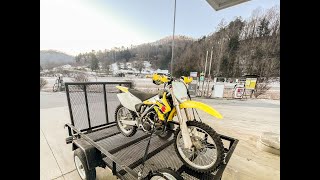 Picking up a FRESH 2004 Suzuki RMZ 250