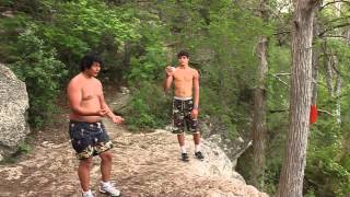 DOUBLE FRONT FLIP OFF CLIFF