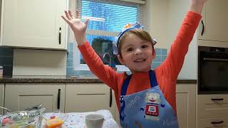 Toddler baking cupcake | Pretend bake muffin and decorating