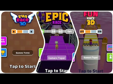 FUN RACE 3D vs RUN RACE 3D vs EPIC RACE 3D || GAMEPLAY IN NEW STYLE ...