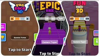 FUN RACE 3D vs RUN RACE 3D vs EPIC RACE 3D || GAMEPLAY IN NEW STYLE || LOVING IT screenshot 4