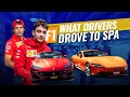 What cars the F1 drivers drove in Spa