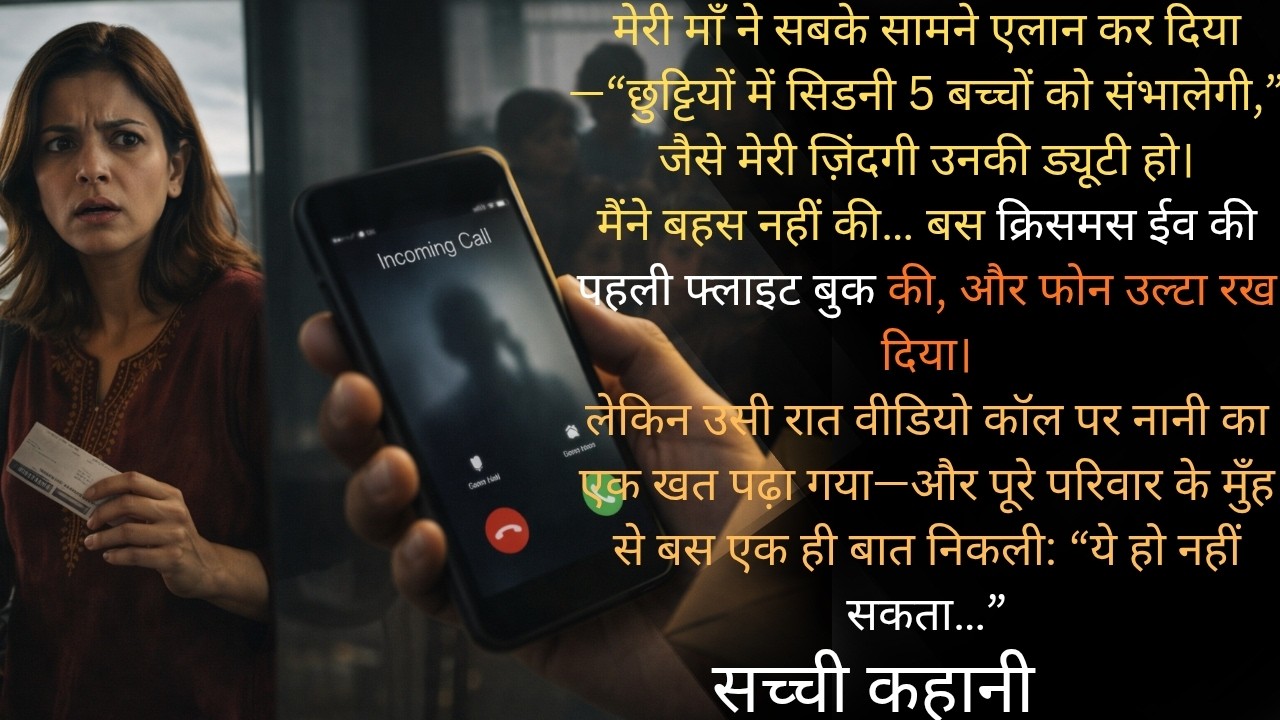 माँ ने कहा “छुट्टियों में 5 बच्चों को संभालो” — मैंने टिकट बुक किया… और उसी रात एक खत ने सबको सन्न क