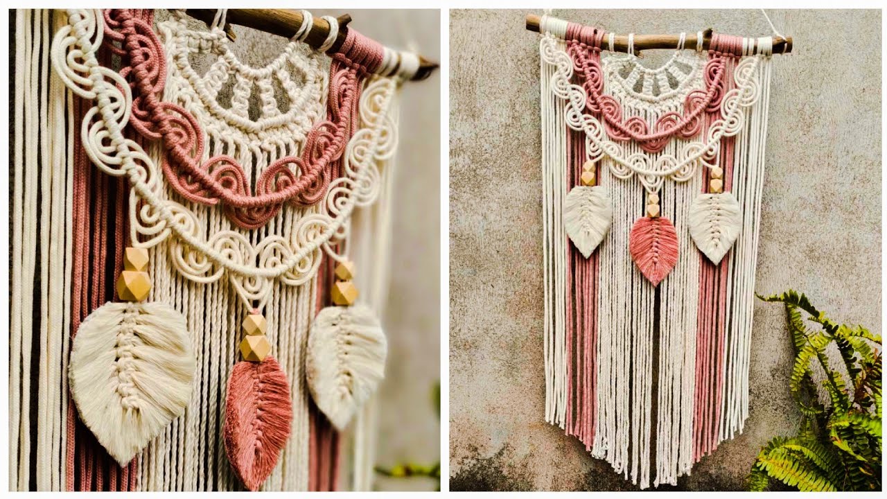diy-macrame-wall-hanging-with-feather-easy-macrame-for-beginners-youtube