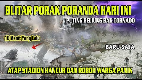 BLITAR JATIM PORAK PORANDA |15/10/2025 PULUHAN RUMAH HANCUR & ROBOH DIHANTAM PUTING BELIUNG HARI INI