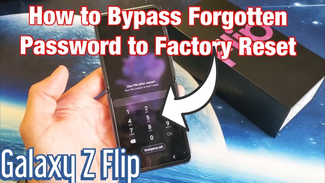Galaxy Z Flip How To Bypass Password For Factory Reset Watch Closely Youtube