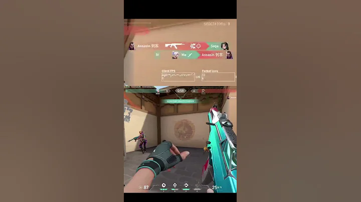 Best Jett Knives Right click | Ace Miss Short  | First shorts | #shorts​​ #youtubeshorts​​ #valorant